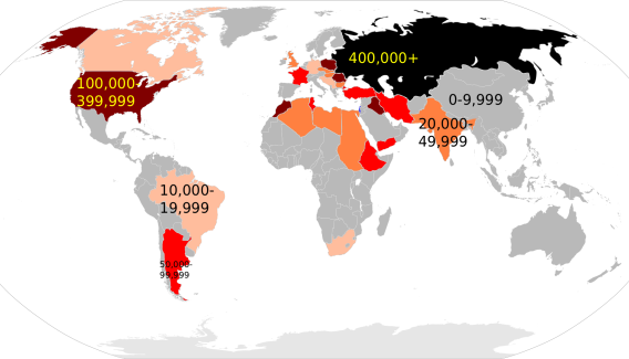 各国人口量_世界各国人口分布图(2)