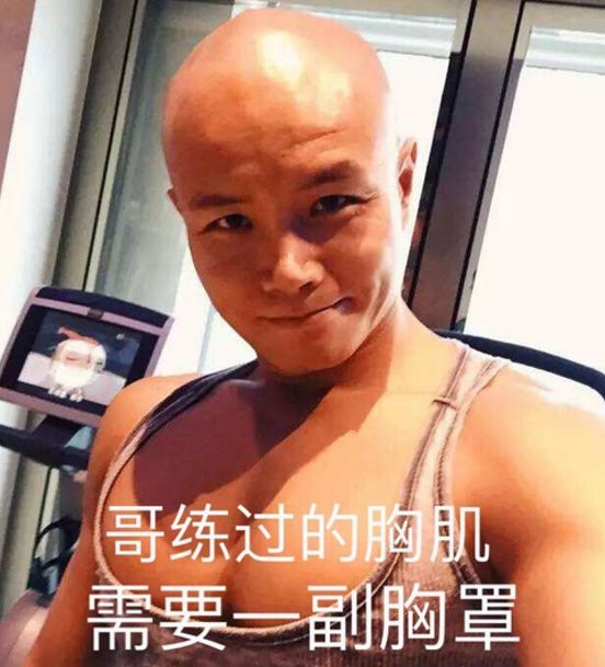 就因为这一句魔性的歌词,明星们的胸肌纷纷被拉出来鞭尸,并被p出表情