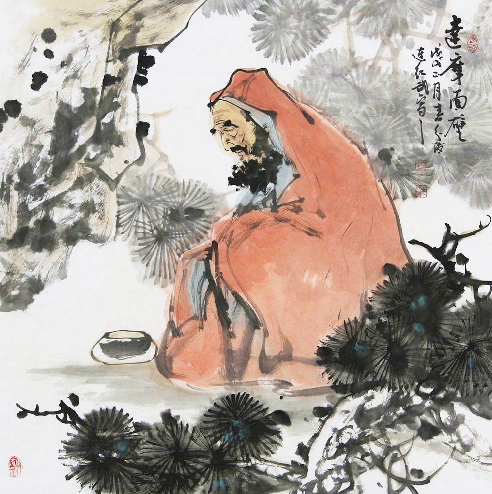 连红武人物画极具中国文人特质和佛教意味