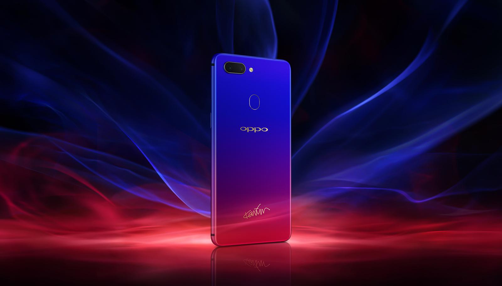 oppo r15再创惊艳红蓝渐变色彩,星云特别版已进入预约