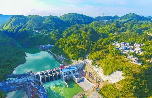 落水洞水电站第2期主体工程即将完工