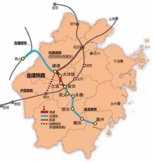 杭州和安徽黄山 是一条客运专线铁路,全长287公里 建德东在高铁运营之