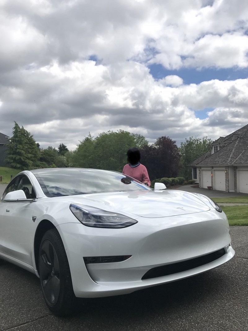 tesla model 3 lr 提车作业