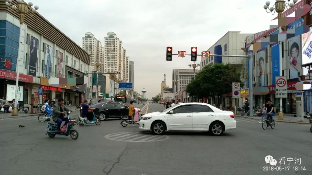 宁河区芦台商业道限行实景