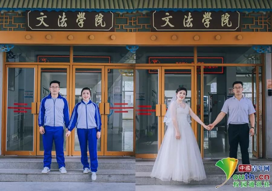 校服与婚纱_校服婚纱照