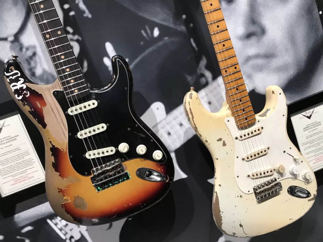 两位传奇兄弟,jimmie和stevie ray vaughan,custom shop很荣幸制作