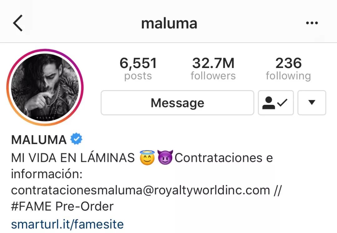 南美小狼狗Maluma新专《F.A.M.E.》，获得十四国冠军！