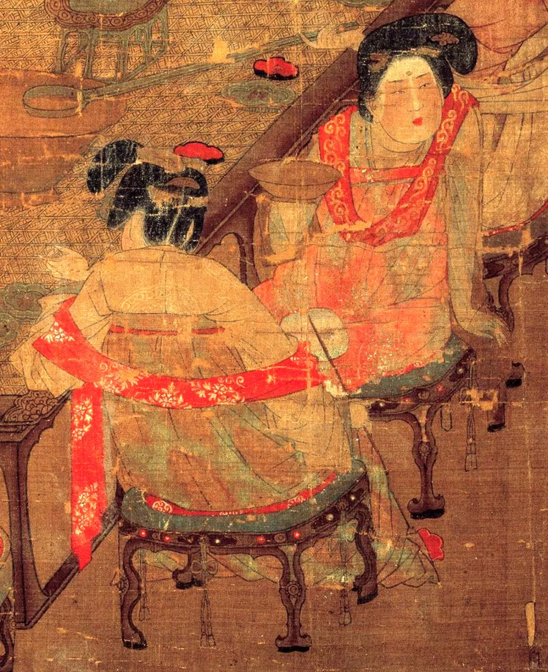从古代画作中，揭秘唐代宫女的情趣生活 - 艺连网