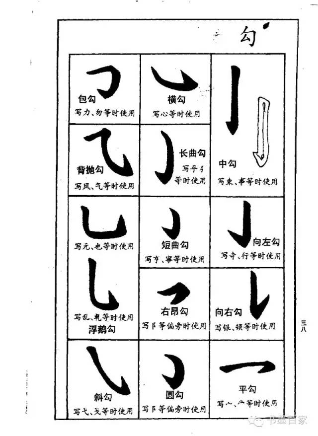 毛笔字基本点画结构训练