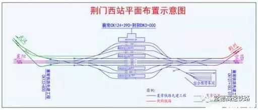 荆门西站平面示意图出炉 设计规模5台