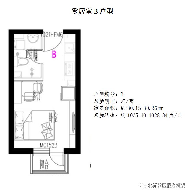 燕保·梨园家园公租房项目户型图