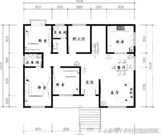 3款一层农村别墅平房, 120平150平180平, 哪款是你向往的生活