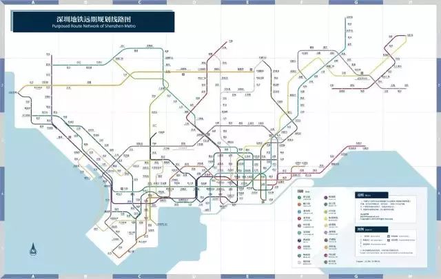 深圳地铁规划图如下↓↓↓图片