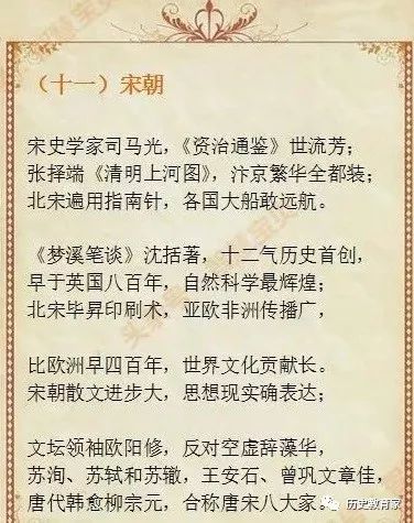 【教学研究】12张记忆歌诀,帮你快速记住历史