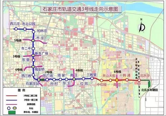 二期工程(正定段)2019年通车试运营1号线嗖嗖嗖地动工~像是按下了快