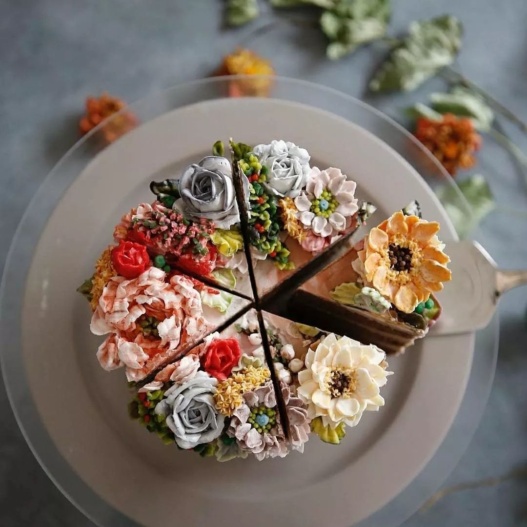 組圖：韓國蛋糕師夢幻般的花朵蛋糕 不忍吃 | 裱花蛋糕 | 奶油 | 逼真 | 大紀元