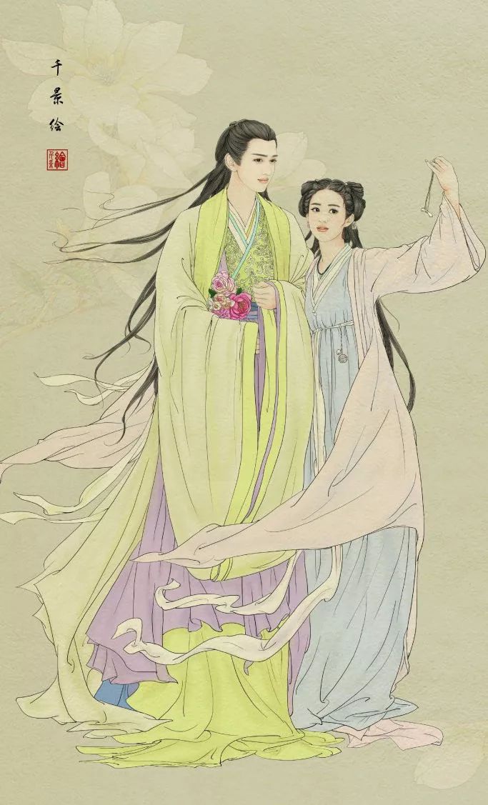 插画师-90后工笔画美女插画师千景绘,画出你心中的男神女神!