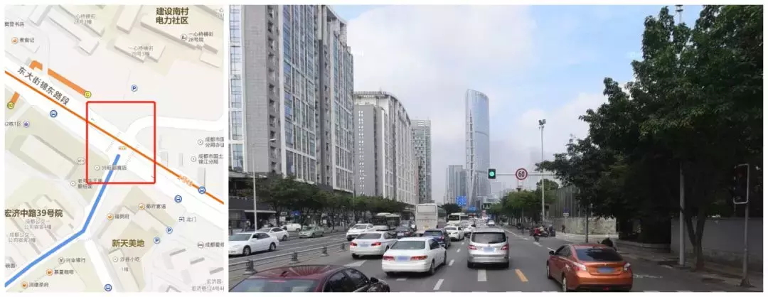 中路口至一心桥南街路口)南 一套东大街东大路段与汇泉南路交叉路口西