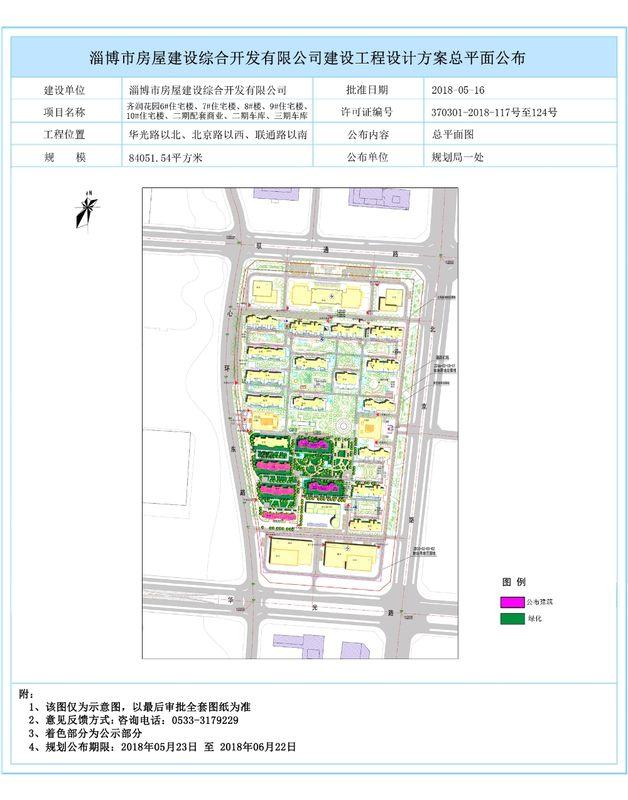 淄博规划局官方公示 新区三个房产项目规划