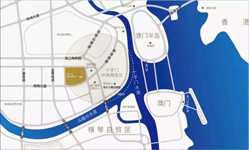 珠海泰禾中央广场雄踞珠海新城市中心,毗邻澳门,横琴自贸岛,坐享马骝