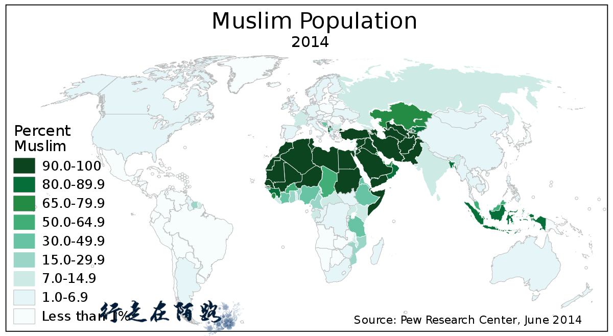 穆斯林人口_全球的穆斯林人口 中国穆斯林数量超欧洲总和(2)