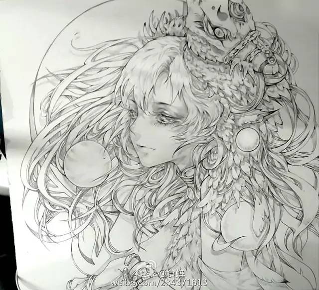 插画师-看完画,马上让许多粉丝膜拜的大触:食禅