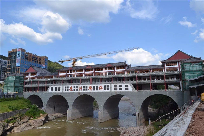 财经 正文  通江县壁州廊桥 建设进度: 作为通江唯一车行景观廊桥的壁