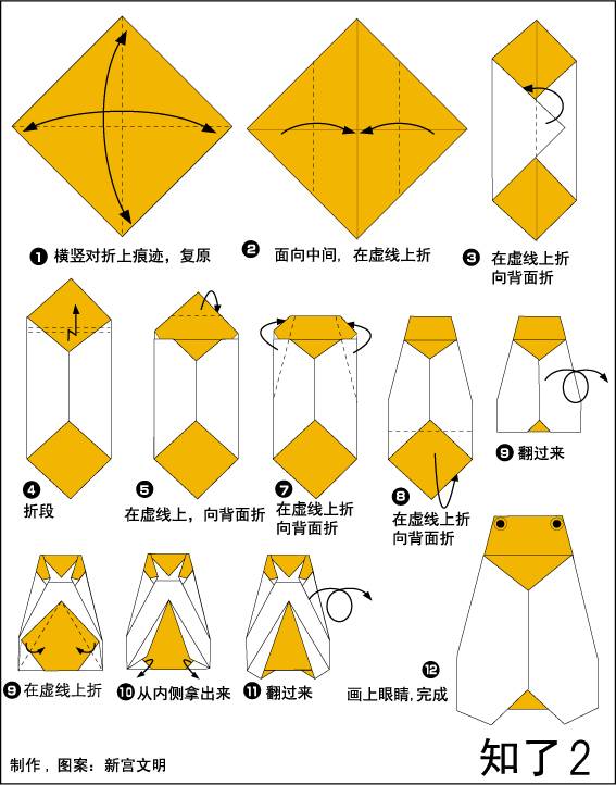 折纸知了步骤图解 生活于世界温带至热带地区(已纪录约 2500 种蝉.