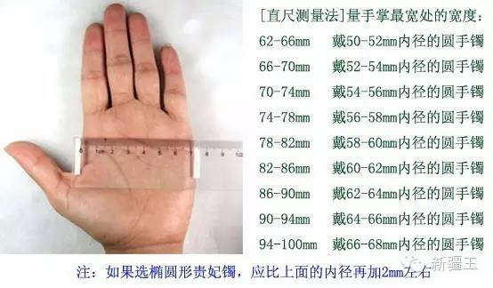 测量手镯尺寸的方法◆正确选择玉手镯圈口的大小.