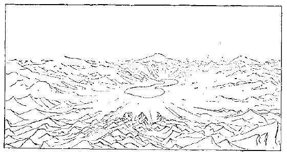 盆地周围水流入盆地中心洼地所形成的湖火口湖新月形沙丘与月牙形湖