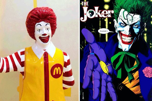 还是蝙蝠侠头号死敌joker?是麦当劳的招牌吉祥物蜀黍?