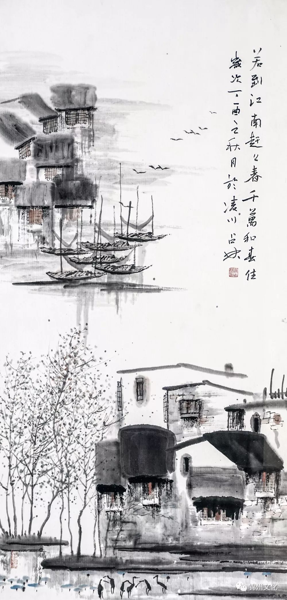 马占林"诗情画意写江南"国画作品欣赏