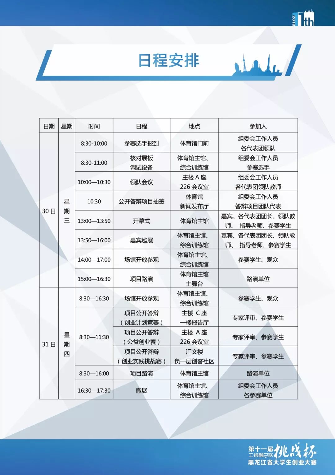 挑战杯|第十一届黑龙江省挑战杯大赛日程安排及注意事项