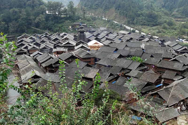 中国历史文化名村—增冲侗寨全景(梁雨 摄)