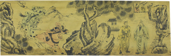 扬州八怪之一金农长卷作品《桃园三结义图》即将亮相第四届澳门艺术