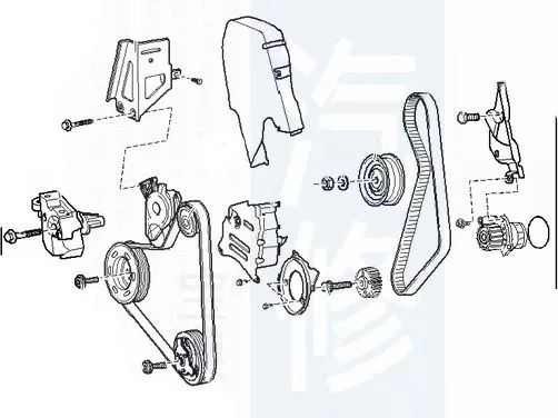 【精华】82张大众车系正时皮带安装示意图