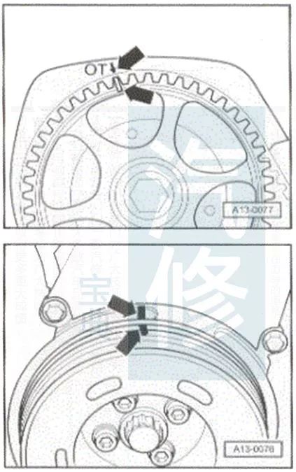 【精华】82张大众车系正时皮带安装示意图