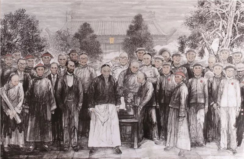 罗耀东 清代最大文派——桐城派 中国画 192cm×607cm 2013年
