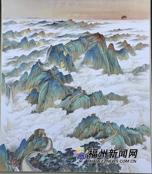 闽都大家杨东平盛世青绿锦绣山河