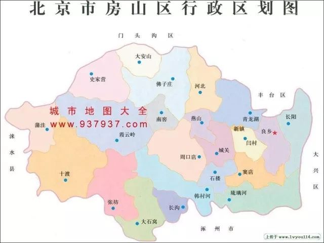 (房山区地图)