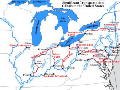 路上的美国史改变美国国运和南北格局的水路:伊利运河图片