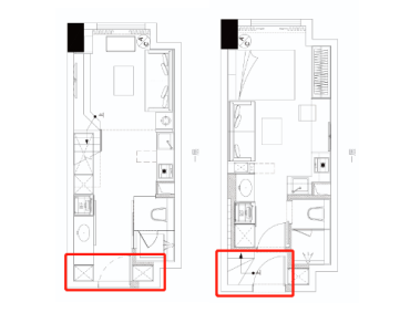 双钥匙公寓pk普通loft公寓 1,楼梯间省出小玄关 与常见的loft公寓将