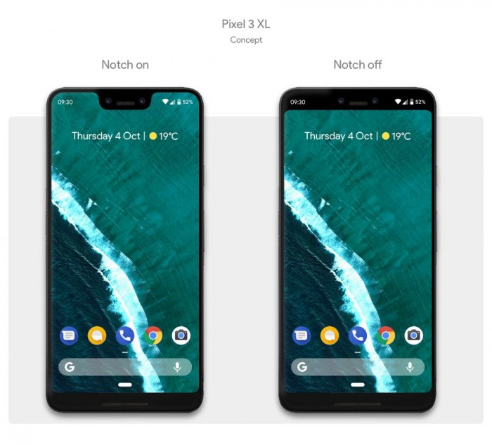 [图]可隐藏刘海:饭制pixel 3 xl渲染图曝光