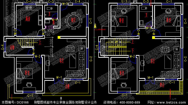 农村三层实用的房屋设计效果图及施工图