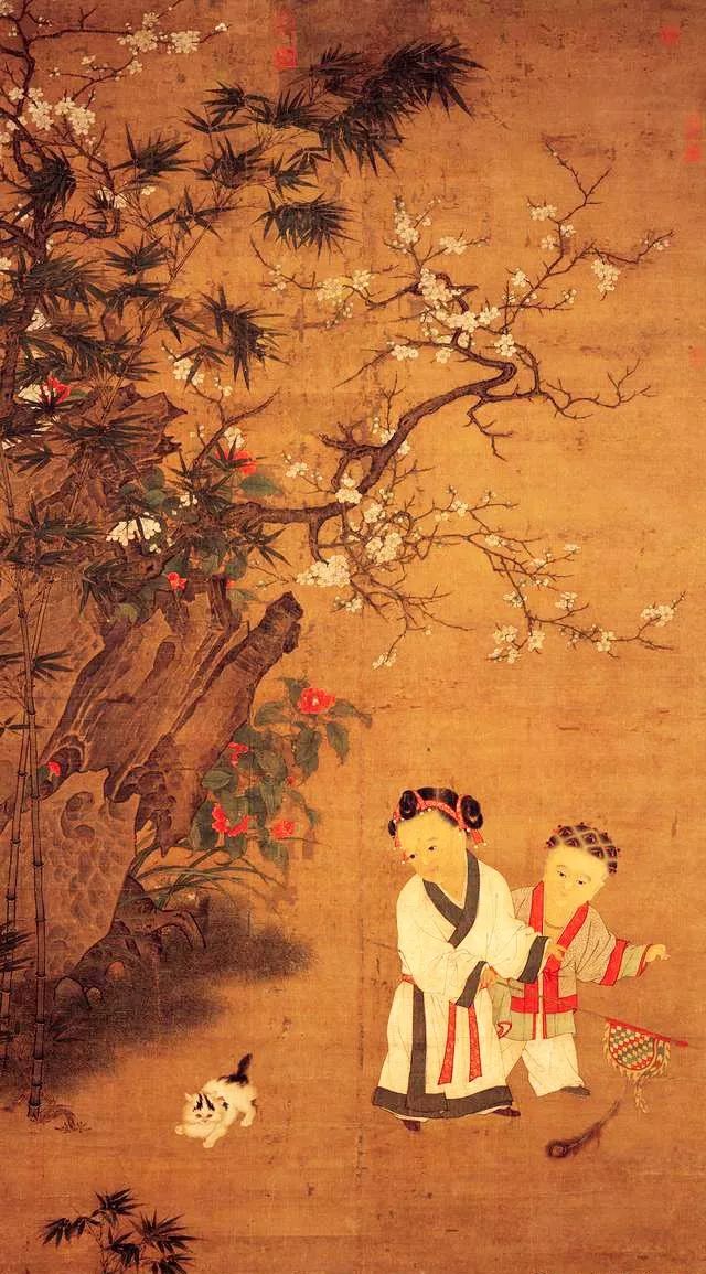 中国历代古画里的儿童