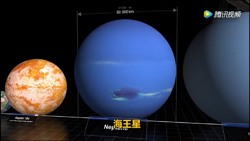 海王星,直径50000km