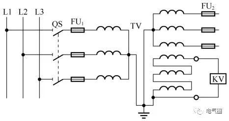 其特点是接线简单,广泛应用于中性点不接地系统或经消弧电抗器接地的
