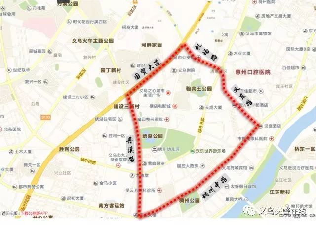 环城南路-西江路-新科路-西城路闭合区域