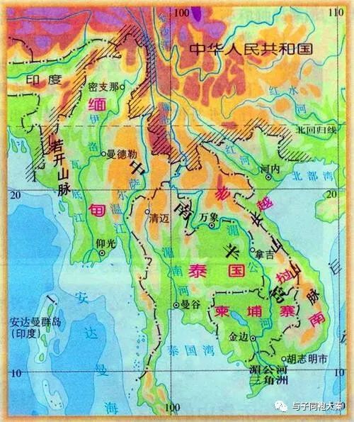 东南亚最大橡胶林种植区泰国地理位置