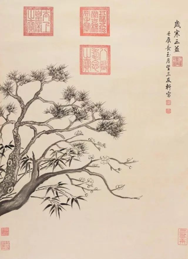 乾隆皇帝画画,可爱极了!